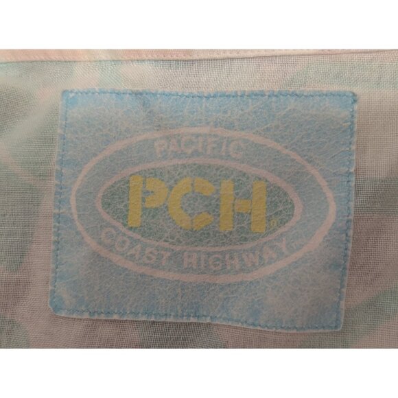 Vintage Pacific Coast Highway PCH Mens Pastel Hawaiian Button-Up Shirt XL - Picture 7 of 7